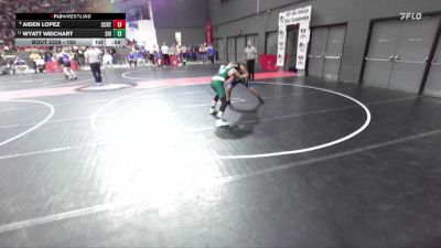 150 lbs Champ. Round 2 - Wyatt Weichart, Shiocton vs Aiden Lopez, Kenosha Wrestling Academy