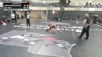 107 lbs Finals (8 Team) - Clay Wick, Centennial, MN vs Easton Stangl-McCann, Pierz, MN