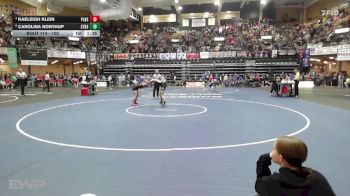 100 lbs Quarterfinal - Carolina Northup, Stockton HS vs Kaeleigh Klein, Plainville HS