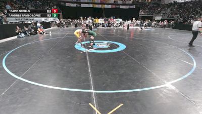 4A 113 lbs Quarterfinal - David Sedillo, Belen vs Andres Rambo Lopez, West Las Vegas