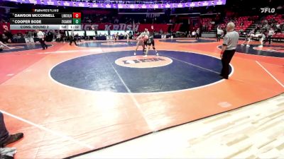 2A 175 lbs Cons. Round 2 - Dawson McConnell, Lincoln vs Cooper Bode, Sycamore (H.S.)