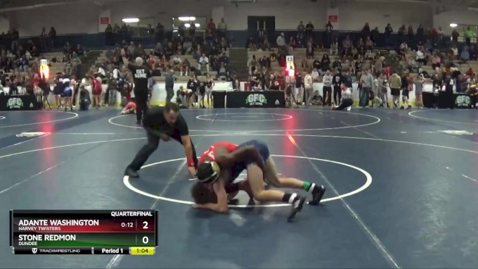 100 lbs Quarterfinal - Adante Washington, Harvey Twisters vs Stone ...