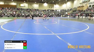 127 lbs Round Of 16 - Mayson Metheny, South Medford Mat Club vs Angela Bautista, Atwater Wrestling