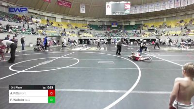 85 lbs 3rd Place - Jupiter Pitts, Dover Youth Wrestling Club vs Paityn Wallace, Beebe Badgers Wrestling Club