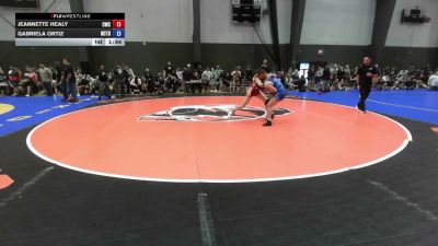 125 lbs Quarters - Jeannette Healy, Cardinal Wrestling Club vs Gabriela Ortiz, Nor Cal Take Down