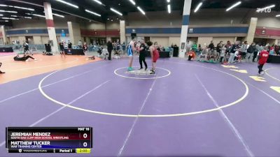 285 lbs 3rd Place Match - Jeremiah Mendez, South Oak Cliff High School Wrestling vs Matthew Tucker, WAR Training Center