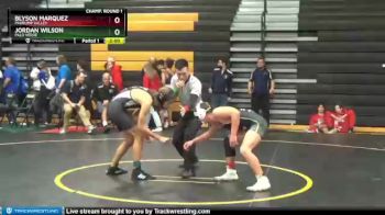 138 lbs Champ. Round 1 - Jordan Wilson, Palo Verde vs Blyson Marquez, Pahrump Valley