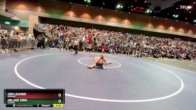 132 lbs Cons. Round 1 - Heloke Kirn, Galena vs Jon Leamer, Vintage