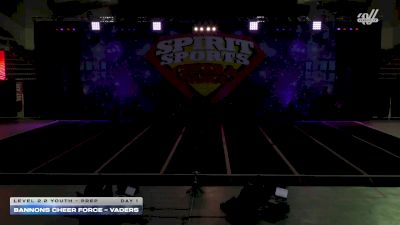 Bannons Cheer Force - Vaders [2026 L2.2 Youth - PREP Day 1] 2026 Spirit Sports Colorado Springs Nationals