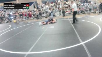 137 lbs Round Of 16 - Lucca Aragon, Christopher Columbus HS vs Noah Moylan, Poway Elite