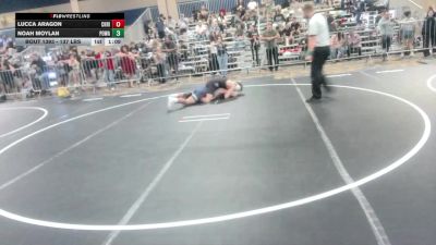 137 lbs Round Of 16 - Lucca Aragon, Christopher Columbus HS vs Noah Moylan, Poway Elite
