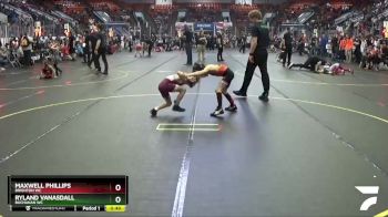 58 lbs Champ. Round 1 - Maxwell Phillips, Brighton WC vs Ryland VanAsdall, Buchanan WC