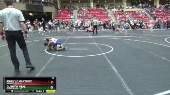 64 lbs Round 4 (6 Team) - John `JJ` Martinez, Midwest Elite vs Quentin Neal, SlyFox Black