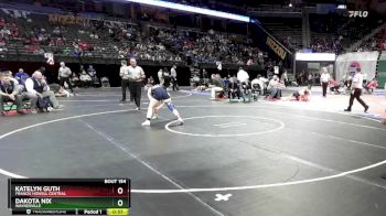 125 Class 2 lbs Champ. Round 1 - Katelyn Guth, Francis Howell Central vs Dakota Nix, Waynesville