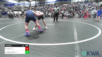 100 lbs 3rd Place - Skielar Ford, Noble Takedown Club vs Jaxon Starcevich, Norman Grappling Club