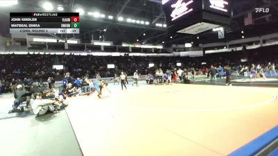 132 lbs Cons. Round 2 - Matbeal Dinka, Shorewood vs John Kindler, Eastlake