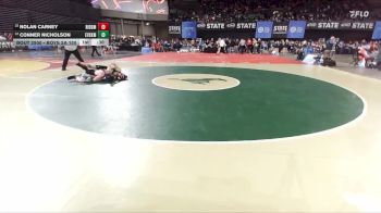 Boys 2A 150 lbs Cons. Round 2 - Nolan Carney, Ridgefield vs Conner Nicholson, East Valley (Spokane)