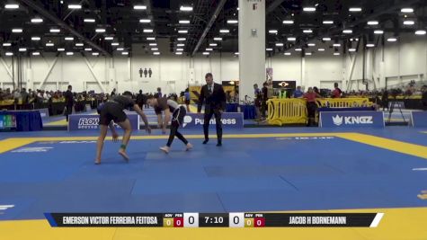JACOB H BORNEMANN vs EMERSON VICTOR FERREIRA FEITOSA 2025 World IBJJF Jiu-Jitsu No-Gi Championship