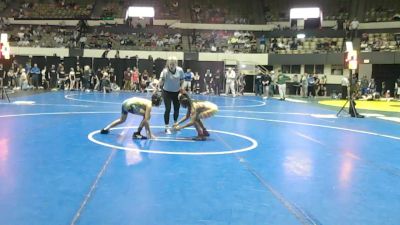 Rookie 6-8 100 Semifinal - Aarian Jeter, VA Team Predator Wrestling vs Mason Holzmacher, Great Bridge Middle School