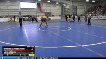 160 lbs Semifinal - Spencer Charlesworth, Lake Braddock vs John Koroma, Potomac Senior