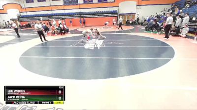 125 lbs Champ. Round 1 - Lee Woods, Heidelberg University vs Jack Reina, Augustana College