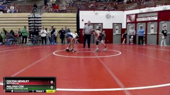 98-101 lbs Semifinal - Colton Hensley, Red Cobra WA vs Maliyah Cox, Intense Wrestling Club