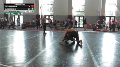 197 lbs Consi Of 8 #1 - Toler Hornick, Presbyterian vs Alex Berisha, West Virginia