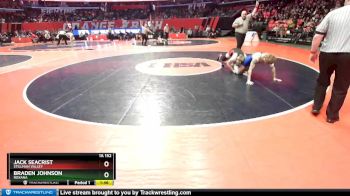 1A 152 lbs Cons. Round 3 - Jack Seacrist, Stillman Valley vs Braden Johnson, Roxana