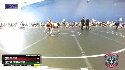 90 lbs Cons. Round 3 - Renner Hill, Butler vs Peyton Kirkpatrick, SlyFox