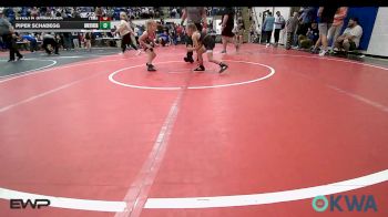 49-52 lbs Rr Rnd 4 - Evelyn Shimonek, Pawhuska Elks Takedown vs Piper Schadegg, Skiatook Youth Wrestling