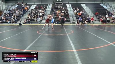 16U-7 lbs Round 3 - Beau Taylor, Caveman Wrestling vs Lincoln Blickenderfer, Central Springs