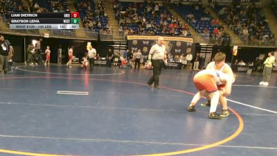 145 lbs Consy 4 - Liam Dietrich, Greencastle-Antrim vs Grayson Leiva, West York