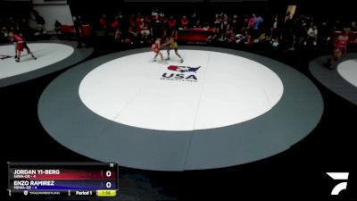 92 lbs Round 3 (10 Team) - Jordan Yi-Berg, SAWA-GR vs Enzo Ramirez, MDWA-GR
