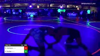 182 lbs Quarterfinal - Elliot Carlsson, Unattached vs Pepper Rusher, Wiggins High School