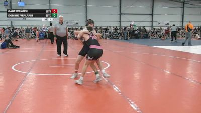 92 lbs Round 3 - 12:30pm Saturday - Dominic Verlardi, Gotcha vs Gage Wangen, Untouchables