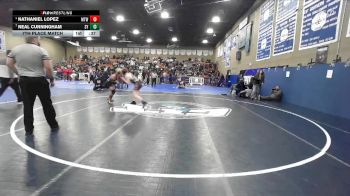 144 lbs 7th Place Match - Nathaniel Lopez, Mt. Whitney vs Neal Cunningham, Santa Ynez
