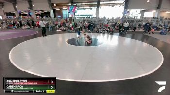 56 lbs Round 2 - Caden Baca, Stephenville Wrestling Club vs Asa Singleton, El Paso Enforcers Wrestling Club