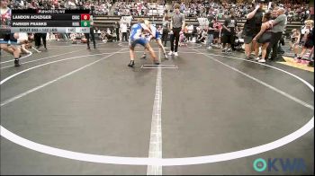 132 lbs 3rd Place - Landon Achziger, Choctaw Ironman vs Parker Franks, Noble Takedown Club