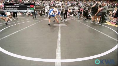 132 lbs 3rd Place - Landon Achziger, Choctaw Ironman vs Parker Franks, Noble Takedown Club