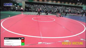 127 lbs Semifinal - Lyriq Lopes, Kahuku Wrestling Club vs Niah Cassidy, South West Washington Wrestling Club