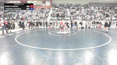 105 lbs Quarters - Isabella Berger, Victory Wrestling-Central WA vs Mariana Andrews, Mat Demon Wrestling Club