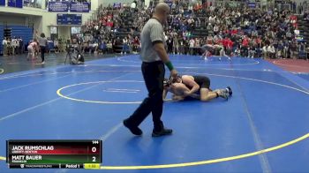 144 lbs Champ. Round 2 - Jack Rumschlag, LIBERTY-BENTON vs Matt Bauer, Franklin