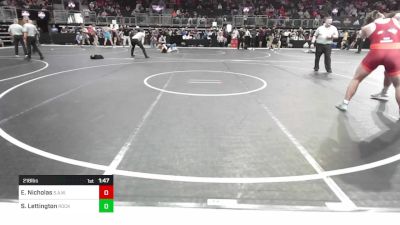 218 lbs Round Of 16 - Eli Nicholas, Sourthen Arkansas Wrestling Academy vs Stryker Lettington, Rockets