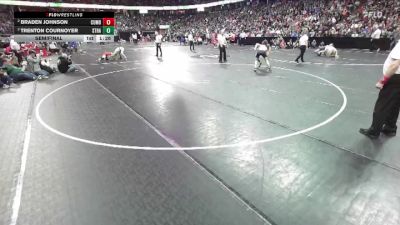 D3-120 lbs Semifinal - Trenton Cournoyer, Stratford vs Braden Johnson, Cumberland