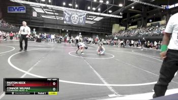 100 lbs Quarterfinal - Connor Wilmas, Clearwater Youth vs Paxton Keck, WTC