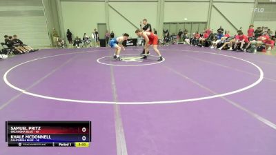 215 lbs Placement Matches (8 Team) - Samuel Pritz, Oklahoma Blue vs Khale McDonnell, California Blue