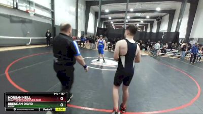 187 lbs Round 4 - Morgan Neill, Reality Sports Wrestling Club vs Brendan David, NWWC