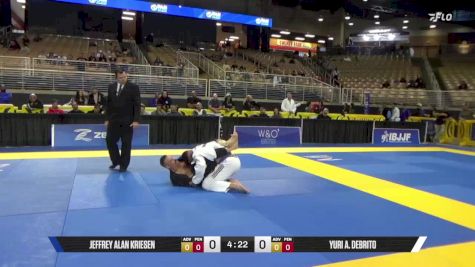 Yuri A. DeBrito vs Jeffrey Alan Kriesen 2025 Pan Jiu Jitsu IBJJF Championship
