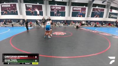 285 lbs Cons. Semi - Christopher Rodriguez, NB Elite Wrestling Club vs Divish Thapa, WAR Training Center