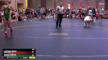 220 lbs Round 3 (6 Team) - Elijah Mathis, MO Outlaws Gold vs Latham Perry, Alpha Elite